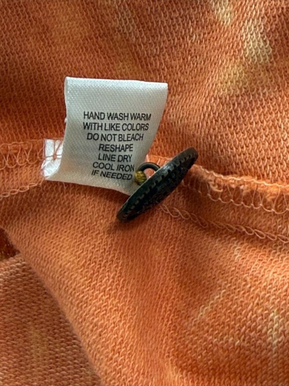 Aratta Silent Journey Colonel Jacket Blazer Velvet Collar Orange Boho Size XS - Picture 11 of 12